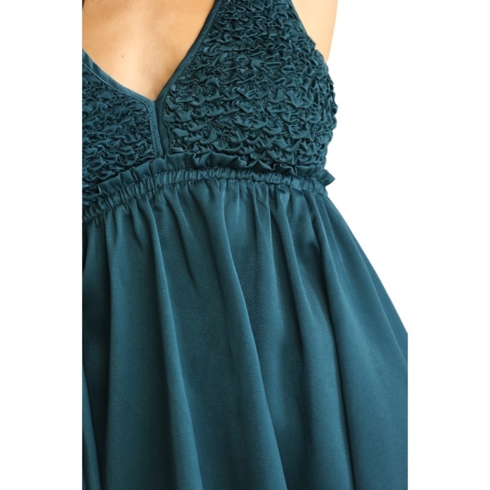 Satin Halter Open Back Top - Picture 4 of 4